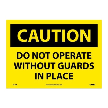 Safety Signs - Caution Do Not Operate - Vinyl 10H X 14W